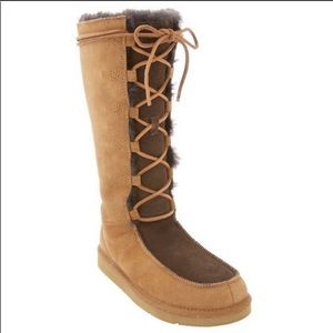 UGG Whitley Uptown Tall Unique Lace Up Two Tone